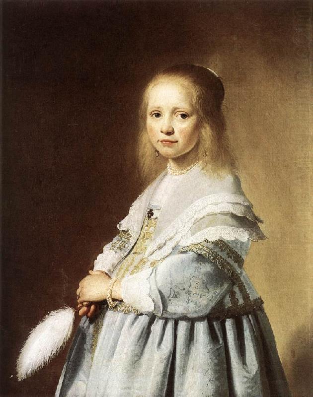 VERSPRONCK, Jan Cornelisz Girl in a Blue Dress wer china oil painting image